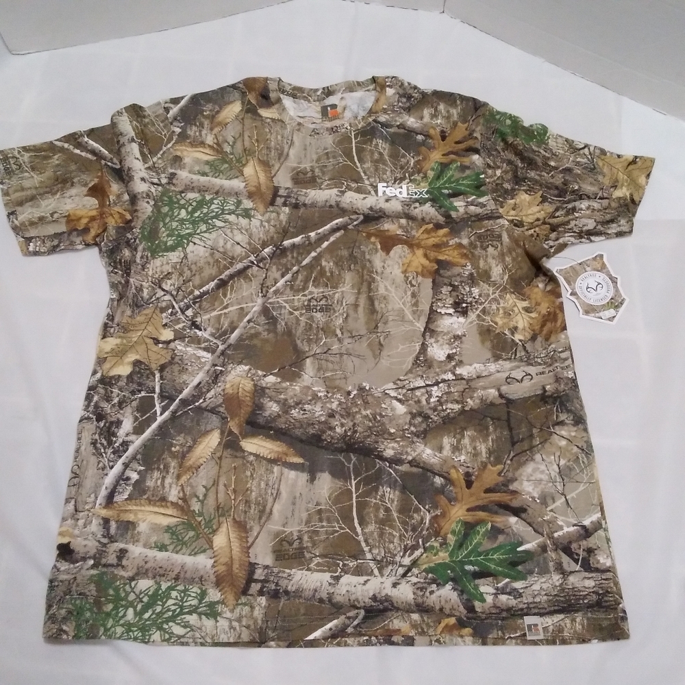 NWT FedEx Realtree Edge Tshirt XL